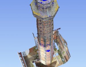 3D Laser Scan Survey of Victorian Brick-Built Chimney