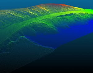 Aerial LiDAR and Photogrammetry Survey of River Usk Embankment