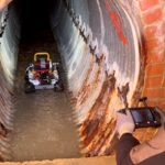 Railway Drainage culvert remote laser scan & video survey